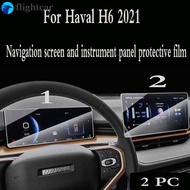 （FT）Car GPS Navigation Tempered Glass Screen Protector Film For Haval H6 2021 2022 Car Radio Navigation Interior Auto