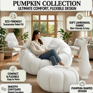 Lazy sofa Couch Lounge Mute Chair Armchair Small Pumpkin chair Living Room Bedroom Bean Bag Cover Wi