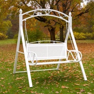 Double swing basket chair outdoor wrought iron swing chair rocking chair