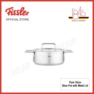 Fissler Pure Collection 16cm Stew Pot with Metal Lid - 086-114-16-000/0