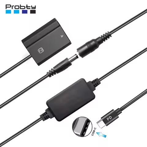 NP-FZ100 ZV-E1 Dummy Battery for Sony Alpha A6600 A6700 FX3 FX30 A7CII a7C A1 A7III A7IV A7RIII A7RI