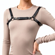Leather Body Harness Women Adjustable Punk Goth Top Bra Outfit Clubwear