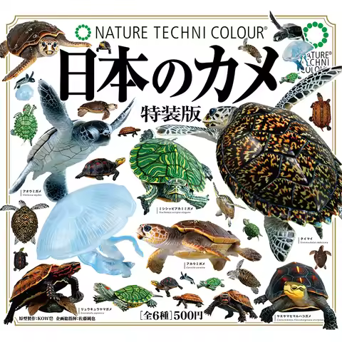 Japan Official IKIMON Turtle Special Edition Gashapon Sea Turtle Yellow Margin Brazilian Turtle 3D T