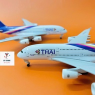 Airplane 2 floors 4 engines Airbus A380 airline THAI AIRWAYS High Quality Alloy Powder Coated Beauti