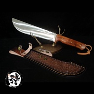 มีดเดินป่า มีดสับตัดไม้ Sandvik14C28N มาเชเต้ งานเต็ม ด้ามไม้จันทน์แดง