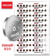 Velashop ถ่านกระดุม MAXELL Lithium Battery SR920SW ( 371 ) JAPAN 1.55 V. แบบหลุม แท้ 100% -SR920SW