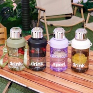 2000ML Sports Water Bottle Drinking Botol Air Besar Bekas Air Minuman Plastic Transparent Sport Bott