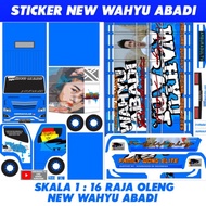 \NEW/ Stiker Miniatur Truk New Wahyu Abadi Skala 1:16