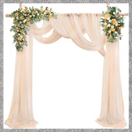 (E M K O) For Wedding Arch Drapes 29.5 Inch X 26.25 Feet for Wedding Ceremony Sheer Curtain Draping 