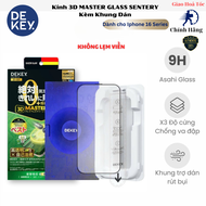 [Japan] Kính Cường Lực DEKEY MASTERGLASS 3D SENTERY cho Iphone 16 Pro max/ 16 pro/16 plus/ 16/ 15 Kh