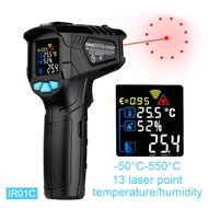 IR02C Digital Thermometer Handheld Thermometer Industrial Thermometer Cooking Thermometer-50~800C Co