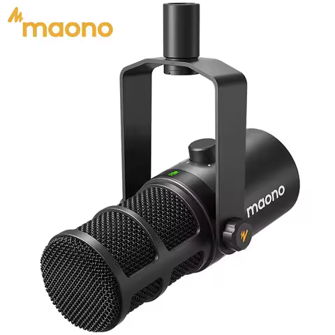 MAONO PD400X USB/XLR Dynamic Microphone All Metal With One-Touch Mute Headphone Jack And Volume Cont