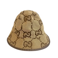 二手 GUCCI Jumbo GG 漁夫帽 (681256) 米色