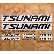 Tsunami Bicycle Cutting Stickers Sunami Fixie Bike Stickers
