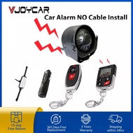 Vjoycar NEW DIYV2 Wireless Siren Two-way Car Alarm System Anti-Theft Air &amp; Shock Intelligent Detection LCD Display No Cu