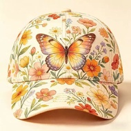 3D printed floral baseball cap