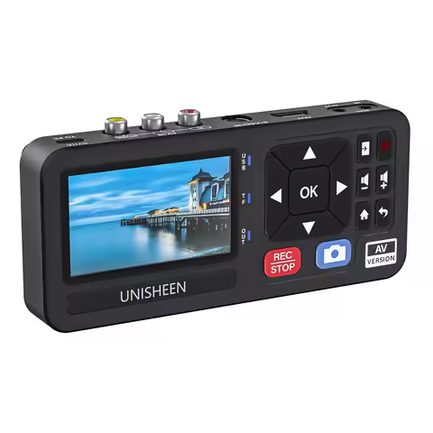 UNISHEEN Old Camcorder Converter Casette MP3 Reel Mini Small VHS Tape to Flash Digital Video Camera 