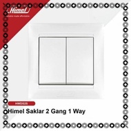Ib himel series switch, 2 gang 1 way