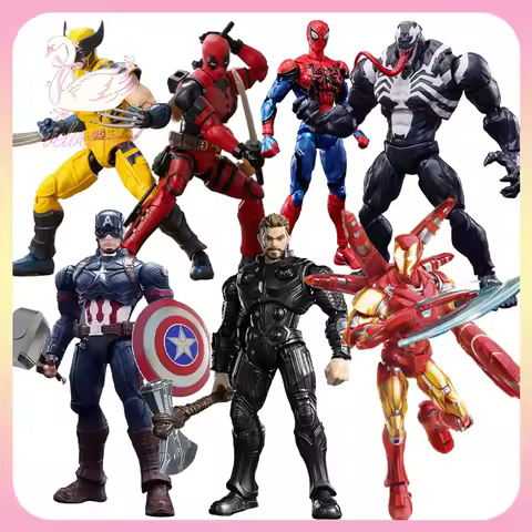 Original Blokees Marvel Champion Class Model Kits​ Spider-Man Iron Man Action Figures Peripheral Col