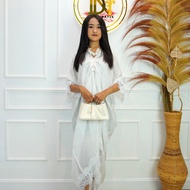 Diana Batik - KAFTAN VISCOSE POLOS LACE | Kaftan Viscose | Kaftan Lebaran