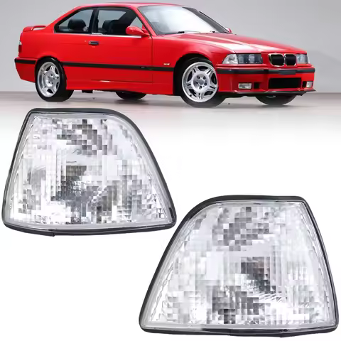 Car Corner Turn Signal Fog Light for BMW E36 318i 318ti 320i 325i 328i M3 4DOOR 1991-1999 White 6313