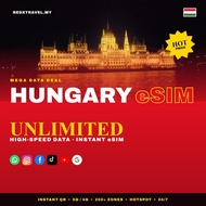 Hungary eSIM 1GB-5GB & Unlimited Data | QR Sent in Chat | Superfast 5G/4G | REDXTRAVEL.MY