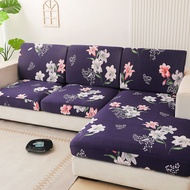 【Ready Stock】Floral Print Elastic Sofa Cover Stretch Sofa Covers for Living Room Couch Cover L-shape Armchair Chair Slip