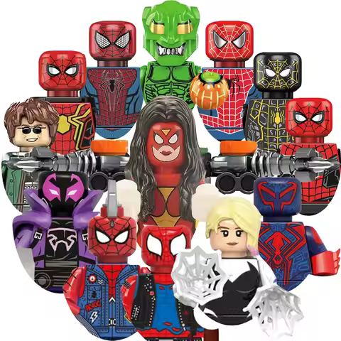 Marvel, Legend, New Spider Man, The Flash, Iron Man Splicing Toys, People, Gifts, Little People, Edu