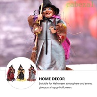 CABEZA Halloween Witch Ornaments, DIY Handmade Broom Witch Figurines, Creative With Broom Witch Witc