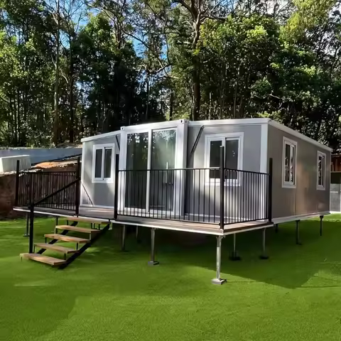 Hot Sale 20 FT Tiny House Popular Expandable Container House Casas Prefrafricadas 2 Dormitorios Pref