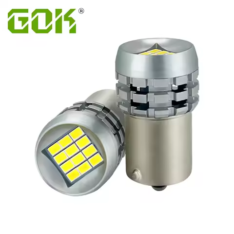 2-10Pcs 1157 BAY15D Luz LED 1156 BA15S P21W LED Bulbs Turn Signals 12SMD 3020 R5W R10W Car Reverse L