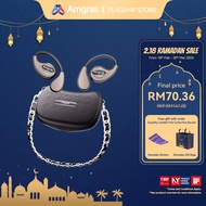 Amgras LuxeBuds Bag Bluetooth Earphone Open Wireless Earbuds Low Latency Bluetooth 5.4 IPX5