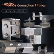 YOLANDA Square Tube Connector, 40*40mm carbon steel Pipe Fixed Joint, Rack galvanizing Fixed Pipe Cl