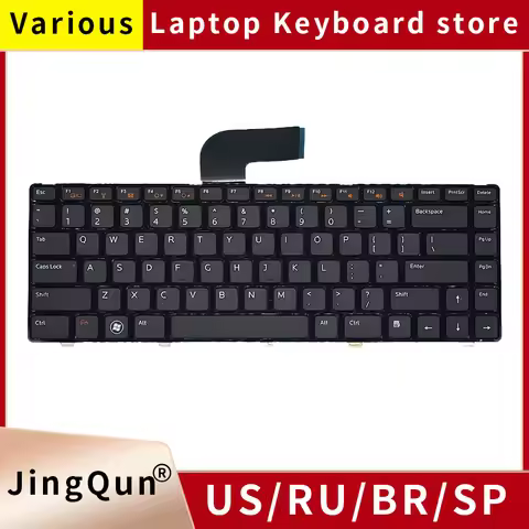 US/UK/SP/BR/RU Laptop Keyboard for Dell Inspiron 14R N4110 M4110 N4050 M4040 N5050 M5050 M5040 N5040