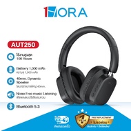 1HORA รุ่น AUT250 หูฟังบลูทูธไร้สาย 5.3 Bluetooth Headphone หูฟังบลูทูธ สี Black หูฟังครอบหู