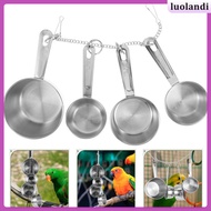 2pcs Bird Shredding Toy Bird Cage Hanging Toy Stainless Steel Bird Parrot Chewing Toy