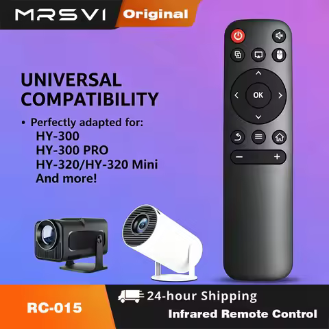 MRSVI Projector Remote Control RC-015 IR Controler For HY300 HY320 HY300 PRO HY320 Mini Projector Po