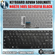 KEYBOARD ADVAN SOULMATE N4020 1405 SG14S01A BLACK - TOMBOL POWER