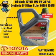 MESIN TOYOTA TMO 5W-30 Full Synthetic GF-5 New 4 Liter Engine Oil 08880-85475 Original