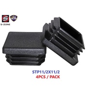 SZONE 1-1/2 Inch Square Plastic Plug, Tubing Post End Cap, Chair Glide STP112X112