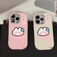 Cute Sweating Rabbit Casing for Infinix Smart9 8 7 Hot 50 30i 30 Play Note 40 Pro RS4 P55 Tecno Spar