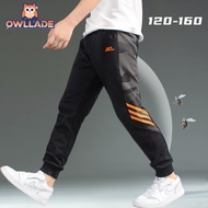 OWLLADE Jogger Track Jogging Sports Pants for Tracksuit Sweatpants Kids Boy Track Pants A1928 in Bla