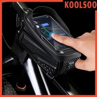 [Koolsoo] Bike Phone Front Frame Bag, Handlebar Bag,Hard Shell Storage