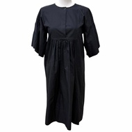 Excellent condition★HERMES 25SS H5E0570DB Bohemian short dress, gauze mosaic, 100% cotton, black, si