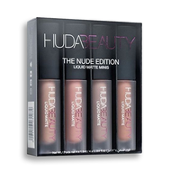 Huda Beauty The Nude Edition 4in1 Liquid Matte Minish Lip Cream Huda Warna Nude Soft Lembab Di Bibir
