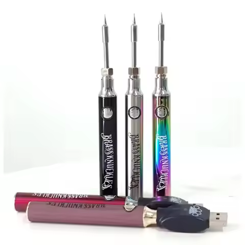 Brass Knuckles Battery Electric Soldering Iron 900mAh 510 Thread Portable Welding Heating Pen VS Coo