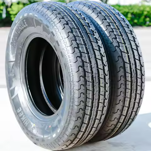 2 Tires Roundrule ST Hikee Semi Steel 205/75R15 205-75-15 Load E 10 Ply Trailer