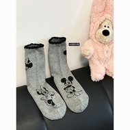Korean Socks ins Design Cute Cartoon Socks Mickey Mouse Socks Spring Autumn Socks Instep ab Mickey M