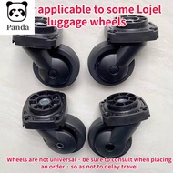 [48H Shipping]1 Pair LoJel Original Universal Wheel Replacement Luggage Wheels Black Double row Wheels for suitcases 4V9K