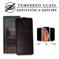 TEMPERED GLASS PRIVACY ANTI STATIC SPY OPPO A5i PRO A98 5G A95 4G 5G A91 F9 F9 PRO F11 R17 PRO- BD